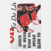 Santa's to-do lijst Collectie. Theedoek (Verticaal)