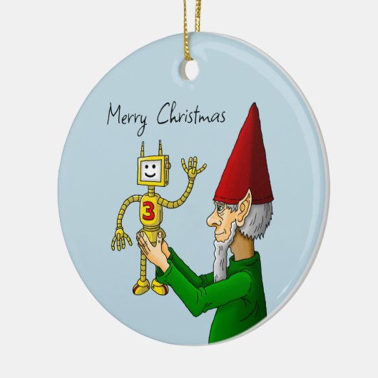 Santa's Toymaker Keramisch Ornament (Links)