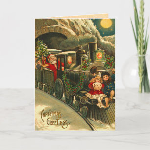 Santa's Train Christmas Kaart