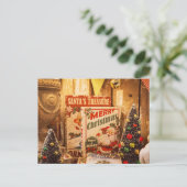 Santa's Treasure Briefkaart (Staand voorkant)