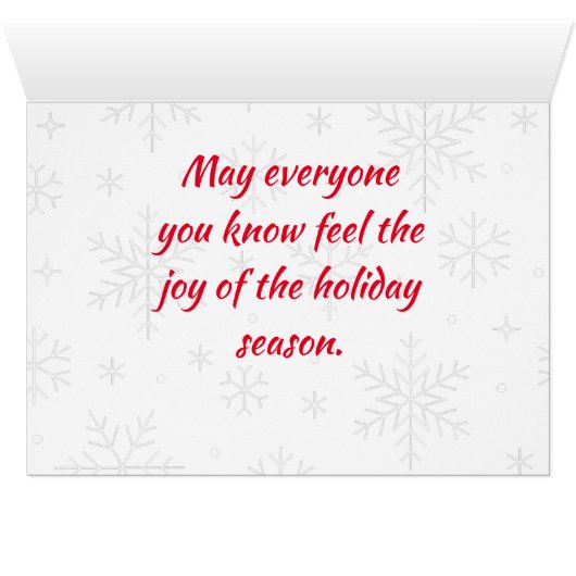 Santa's Treasure Christmas Kaart (Binenzijde Horizontaal (Onderkant))