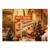 Santa's Treasure Christmas Kaart (Voorkant Horizontaal)