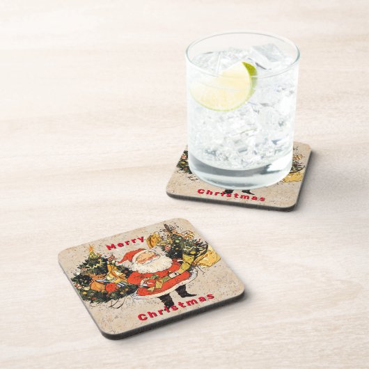 Santa's Trees - Kerstmis Bier Onderzetter (Rechterzijde)