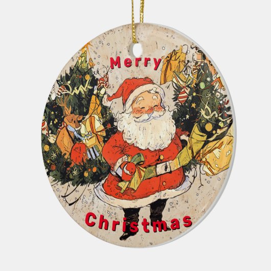 Santa's Trees - Kerstmis Keramisch Ornament (Links)