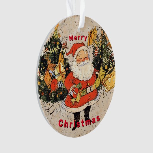 Santa's Trees - Kerstmis Ornament (voorkant)