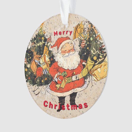 Santa's Trees - Kerstmis Ornament (voorkant)