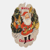 Santa's Trees - Kerstmis Ornament Kaart (Rechts)