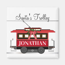 Santa's Trolley-kerstmagneet Magneet