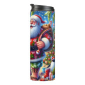 Santa's Tropical Beach Kerstpret Thermosbeker (Geroteerd rechts)