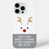 Santa's Trusty Rendier Minimal Case-Mate iPhone Case (Achterkant)