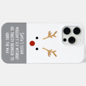 Santa's Trusty Rendier Minimal Case-Mate iPhone Case (Achterkant (horizontaal))
