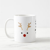 Santa's Trusty Rendier Minimal Koffiemok (Links)