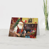 Santa's twee miniatuur pinschers.