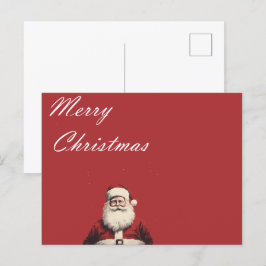 Santa's Vintage Greetings Postcard Briefkaart