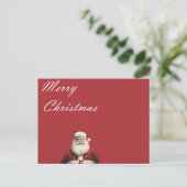 Santa's Vintage Greetings Postcard Briefkaart (Staand voorkant)