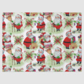 Santa's Vintage Workshop Tissuepapier (Voorkant)