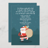 Santa's Visit Christmas Kaart (Voorkant / Achterkant)