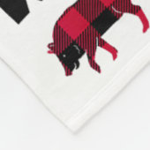 Santa's Watching My Aim - Boar Hog Hunting 1 Fleece Deken (Hoek)