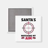 Santa's Watching My Aim - Boar Hog Hunting 1  Magneet (Voorkant / Achterkant)