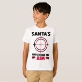 Santa's Watching My Aim - Boar Hog Hunting 1  T-shirt (Voorkant volledig)