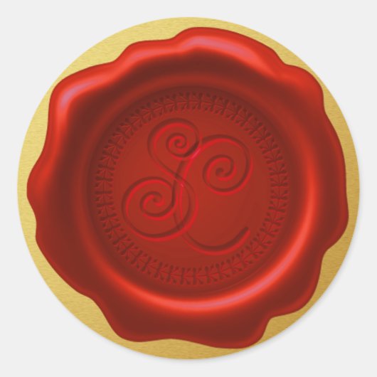 Santa's Wax Seal met SC Golden Sticker (Voorkant)