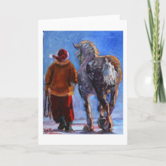 Santa's Wheeler beroemd gemaakt door S. Fuess Feestdagen Kaart