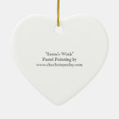 Santa's Wink art Ornament (Achterkant)