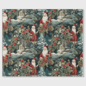 Santa's Winter Garden III Cadeaupapier (Vlak)