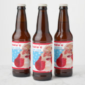 Santa's Winter Lager Bier Etiket (Flessen)