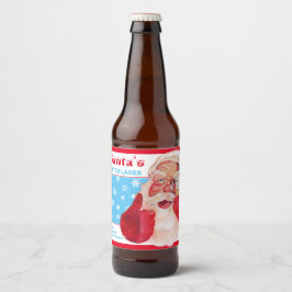 Santa's Winter Lager Bier Etiket
