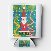 Santa's Winter Wonderland - Kinder kunst voor CHOC Blikjeskoeler (Voorkant)