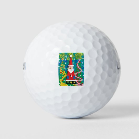 Santa's Winter Wonderland - Kinder kunst voor CHOC Golfballen (Voorkant)
