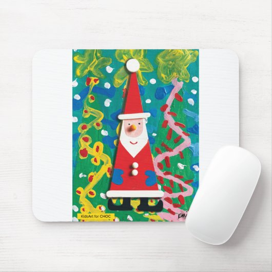 Santa's Winter Wonderland - Kinder kunst voor CHOC Muismat (Met muis)