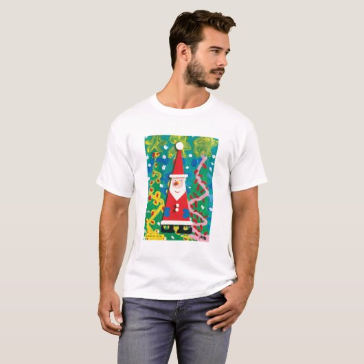 Santa's Winter Wonderland - Kinder kunst voor CHOC T-shirt (Voorkant volledig)