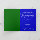 "Santa's Wish" van Debbie Davidsohn - Kerstkaarten Feestdagen Kaart (Binnen)