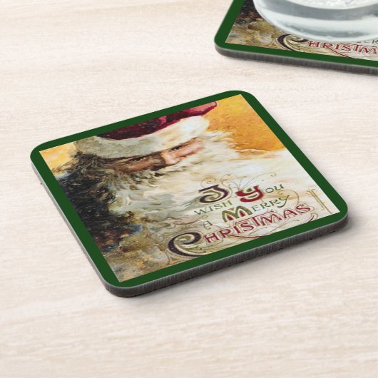 Santa's Wish voor je set kurkOnderzetters Drankjes Onderzetter (Linkerzijde)