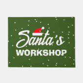 Santa's Workshop aangepaste deurmat (Voorkant)
