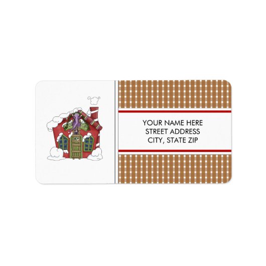Santa's Workshop Address Mailing Labels (Voorkant)