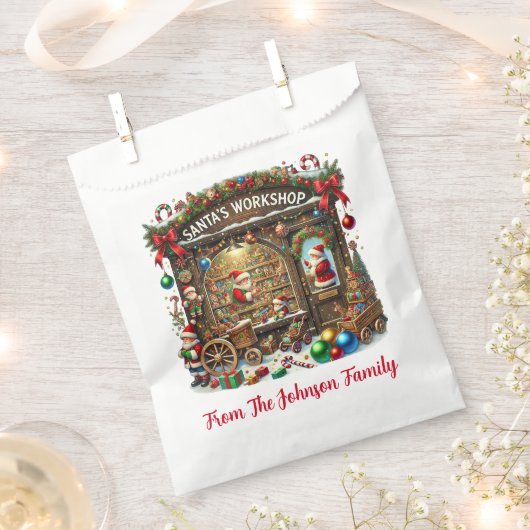 Santa's workshop bedankzakje (Geknipt)