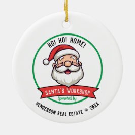 Santa's Workshop Bedrijf Kerstmis Keramisch Ornament