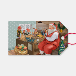 Santa's workshop cadeaulabel