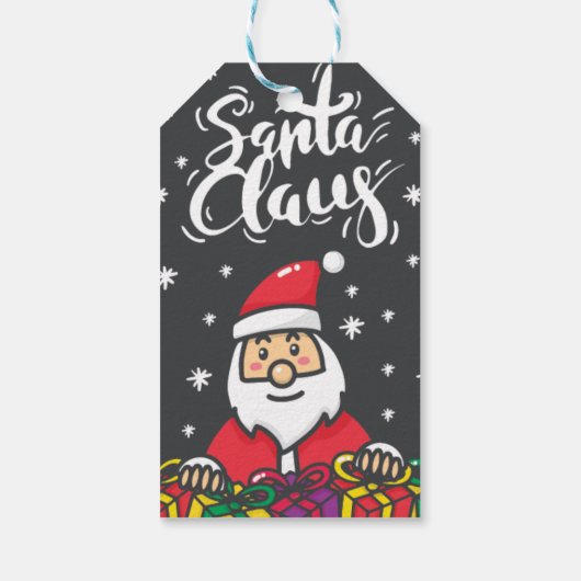 Santa's workshop cadeaulabel (Achterkant)