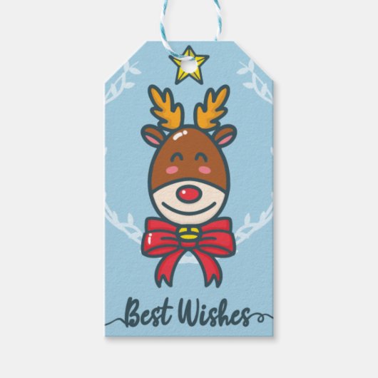 Santa's workshop cadeaulabel (Voorkant)