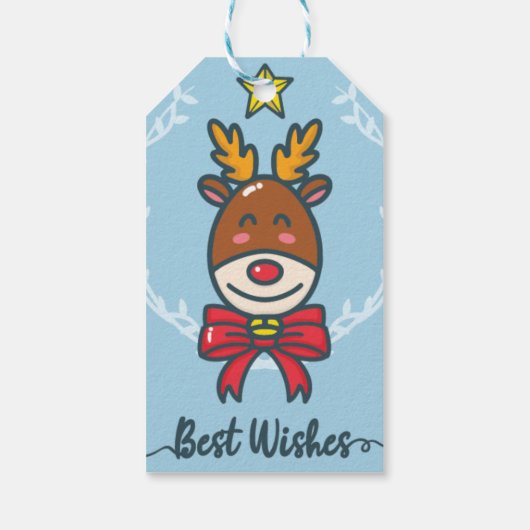 Santa's workshop cadeaulabel (Achterkant)