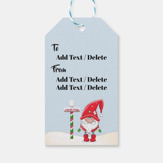 Santa's Workshop — CadeauLabels (Achterkant)