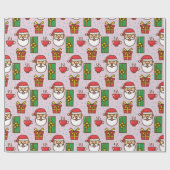 Santa's workshop cadeaupapier (Vlak)