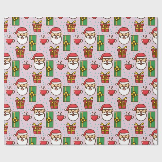 Santa's workshop cadeaupapier (Vlak)