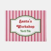 Santa's Workshop Doormat Rug Deurmat (Voorkant)