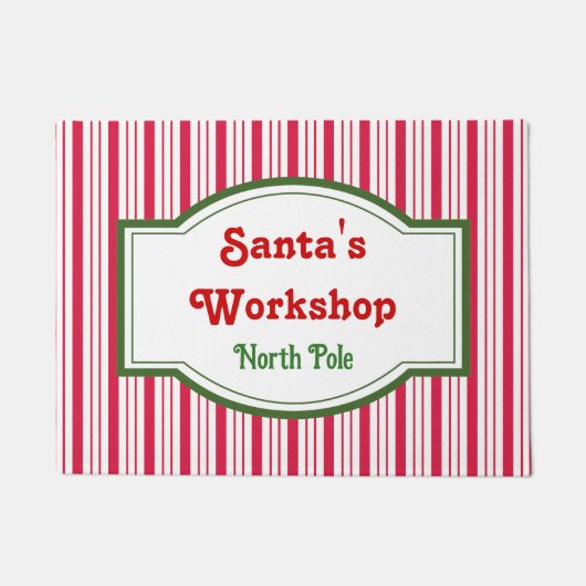 Santa's Workshop Doormat Rug Deurmat (Voorkant)