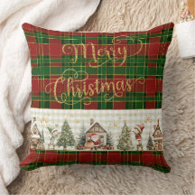 Santa's Workshop Elfen Rood Groen Kerst Tartan